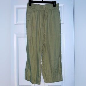 J.Crew Seaside Linen Capri Pants - Size Small Petite